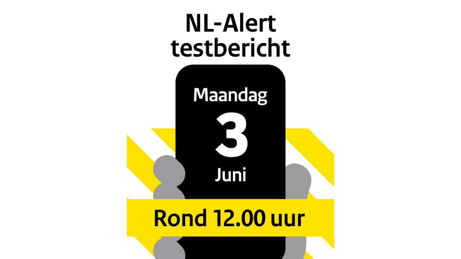 illustratie met tekst nl alert testbericht maandag 3 juni rond 12.00 uur