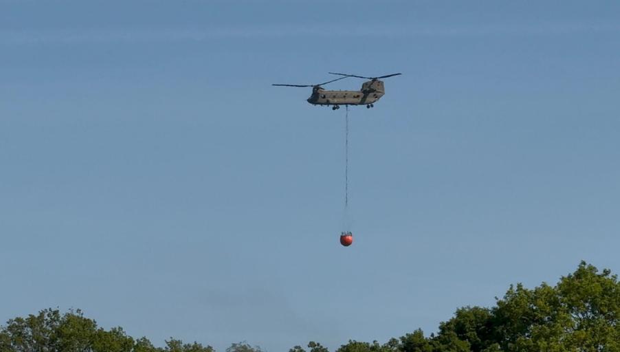 ondersteuning van de Chinook-transporthelikopters met het Mobile Air Operations Team