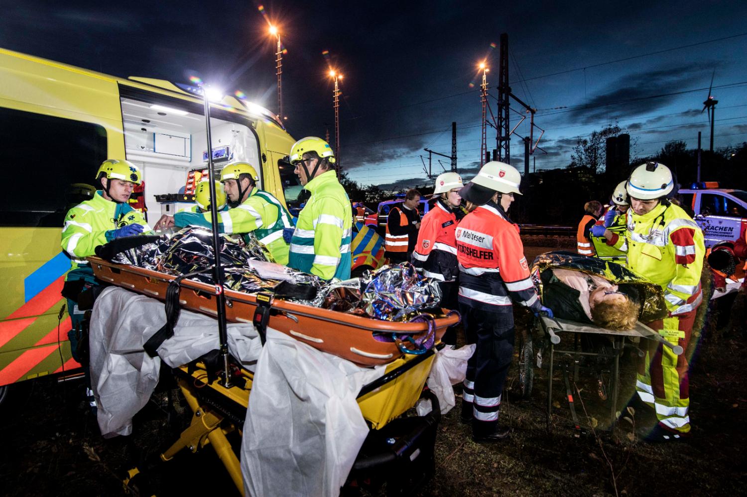 Ambulance in actie