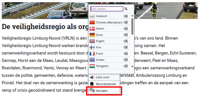 Tekst vertalen