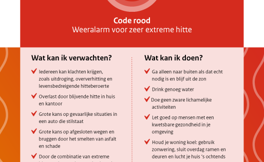 code rood hitte
